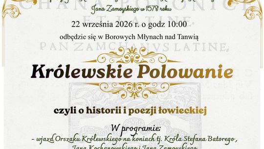 Borowe Młyny. Królewskie Polowanie na pamiątkę spotkania Batorego i Kochanowskiego
