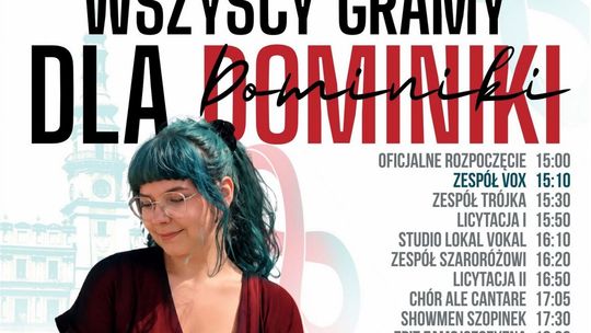 Charytatywny koncert dla Dominiki na Rynku Wielkim w Zamościu