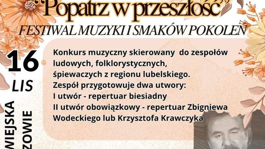 Festiwal "Popatrz w przeszłość" w Łaszczowie
