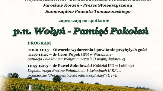 Konferencja: "Wołyń - Pamięć pokoleń"