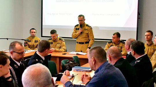 Narada operacyjno szkoleniowa u biłgorajskich strażaków