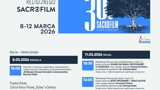 Przed nami jubileuszowa 30. edycja MDFR „Sacrofilm”