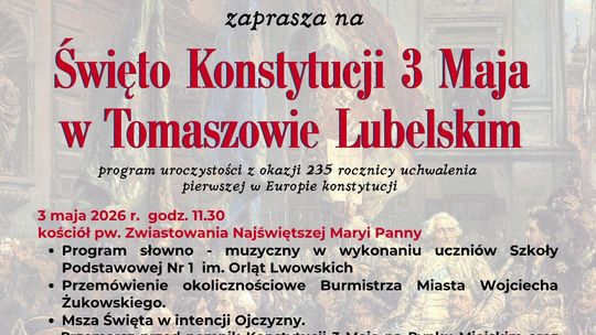 Święto Konstytucji 3 Maja w Tomaszowie Lubelskim