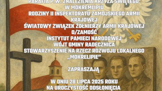 Uroczystość odsłonięcia tablicy pamiątkowej w Mokremlipiu