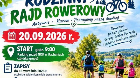V Rodzinny Rajd Rowerowy przez gminę Rachanie i okolice