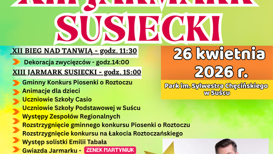 XIII Jarmark Susiecki przed nami