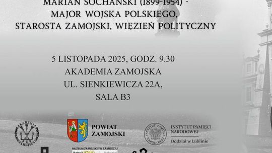 Zamość uczci pamięć majora Mariana Sochańskiego