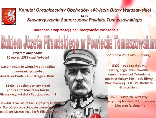 100. rocznica pobytu marszałka Piłsudskiego w Tomaszowie