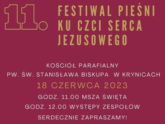 11. Przegląd Pieśni ku czci Serca Jezusowego w Krynicach