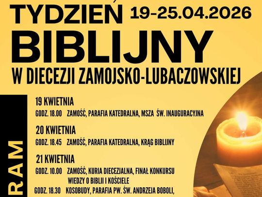 18. Tydzień Biblijny w diecezji zamojsko-lubaczowskiej