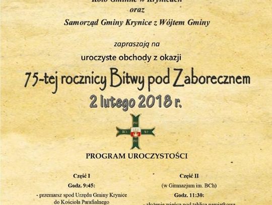 75. rocznica Bitwy pod Zaborecznem