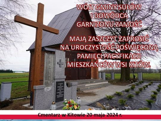 82. rocznica pacyfikacji mieszkańców wsi Kitów