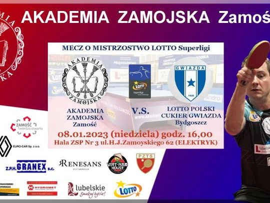 Akademia Zamojska Zamość zagra w ostatniej kolejce rundy zasadniczej LOTTO Superligi 