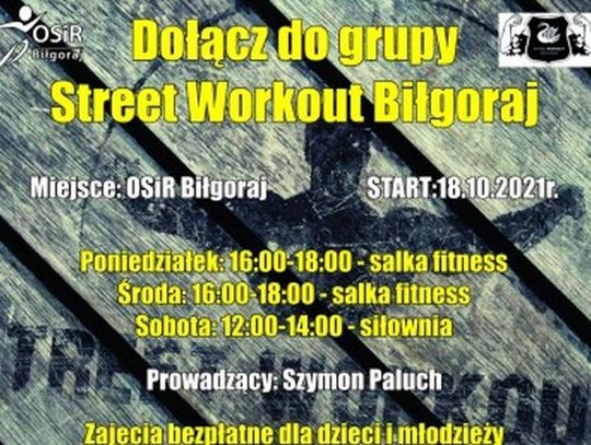 Bezpłatne zajęcia street workout