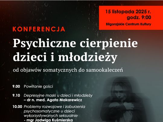 Biłgoraj. Konferencja „Psychiczne cierpienie dzieci i młodzieży”