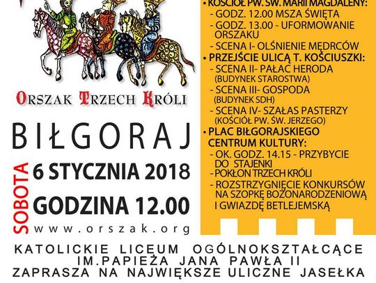 Biłgoraj. Orszak Trzech Króli 2018