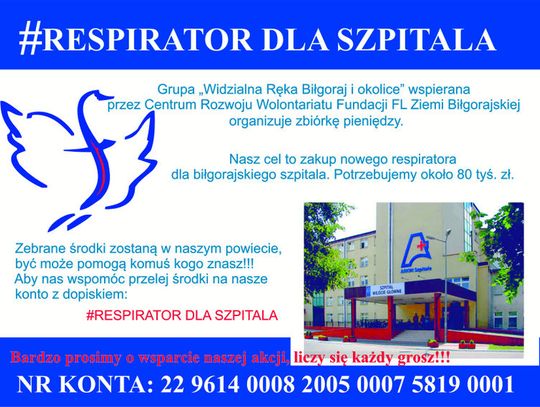 Biłgoraj. #Respirator dla Szpitala