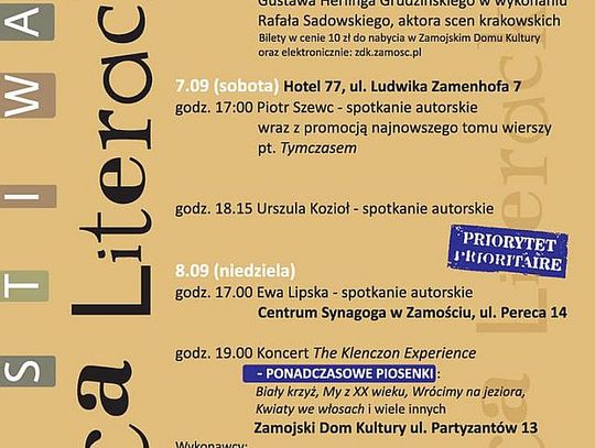 Bożena Fornek o Ulicy Literackiej 2019