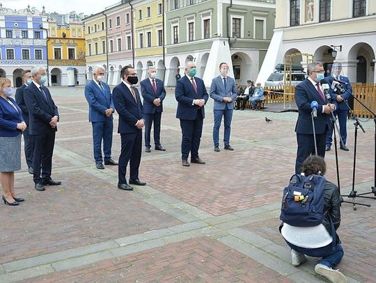 Briefing prasowy w sprawie podpisania umowy z wykonawcą dokumentacji technicznej zachodniej obwodnicy Zamościa