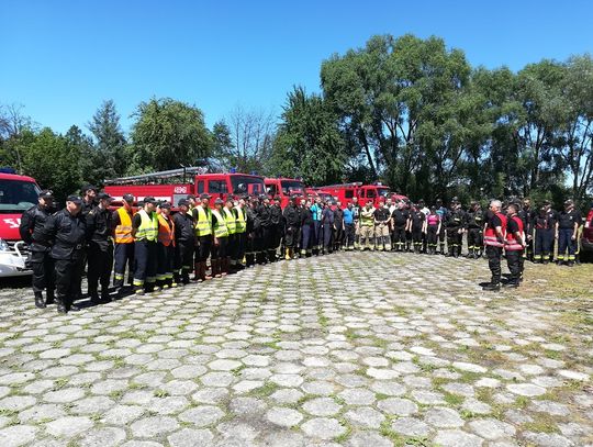 Ćwiczenia strażaków w Lubaczowie