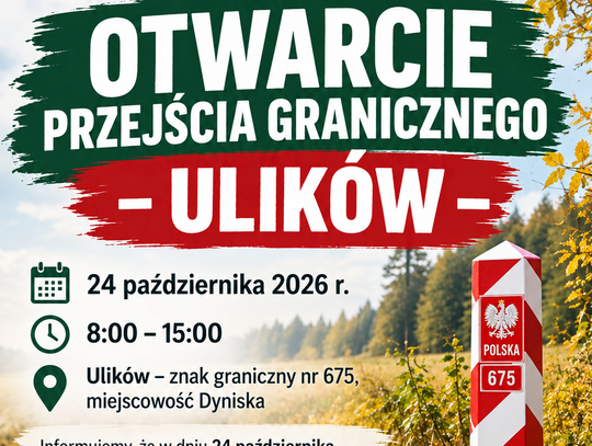Czasowe otwarcie granicy w Ulikowie