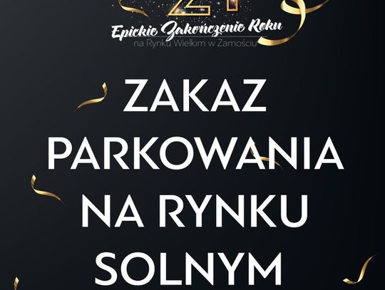 Czasowy zakaz parkowania na Rynku Solnym 