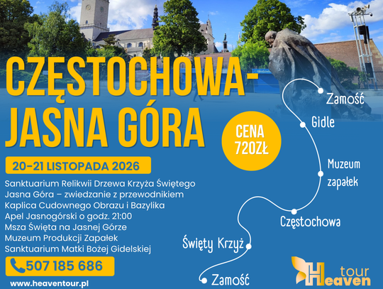 Częstochowa-Jasna Góra 20-21.11.2026