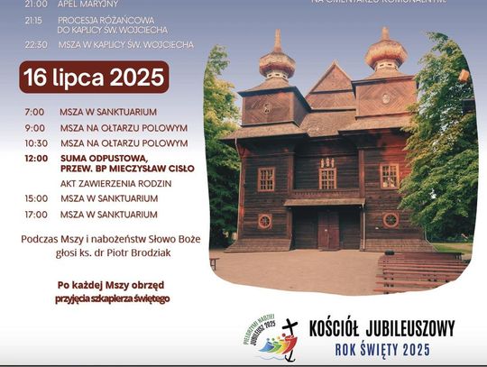 Diecezjalna Pielgrzymka Rodzin i uroczystości odpustowe w tomaszowskim sanktuarium