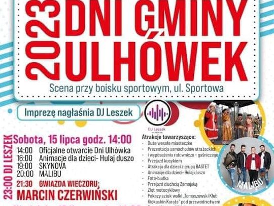 Dni Gminy Ulhówek 15 - 16.07.2023