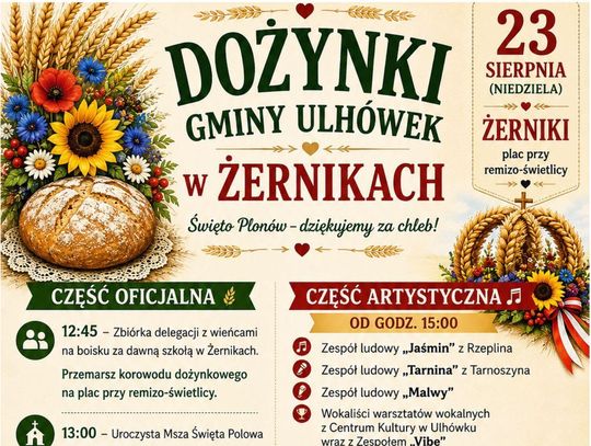 Dożynki gminno-parafialne w Żernikach