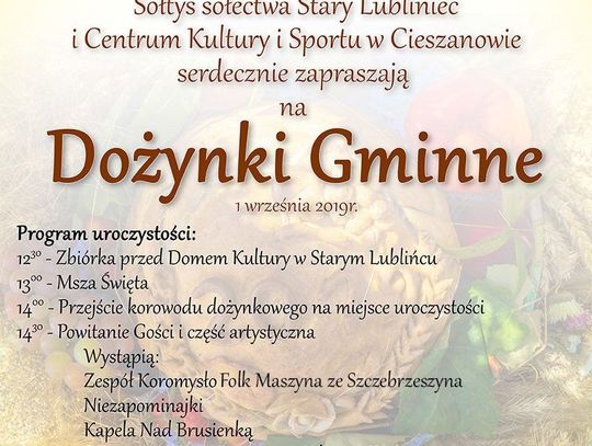 Dożynki Gminy Cieszanów w Starym Lublińcu