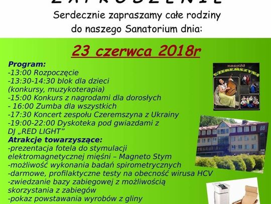 Dzień otwarty w krasnobrodzkim sanatorium