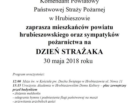 Dzień Strażaka w Hrubieszowie