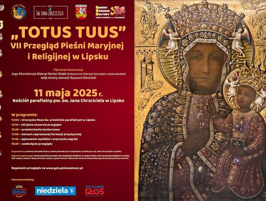 Festiwal Pieśni Maryjnej i Religijnej "Totuus Tuus" połączony z pielgrzymką rolników i pszczelarzy