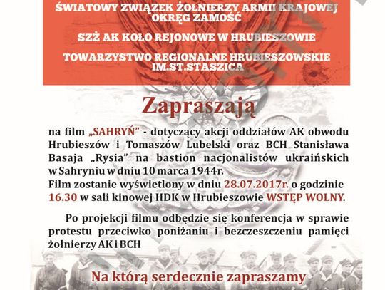 Film "Sahryń" w HDK