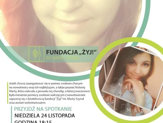 Fundacja "Żyj" szuka wolontariuszy