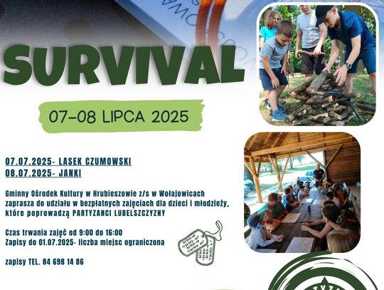 Gmina Hrubieszów zaprasza na wakacyjne zajęcia survivalowe