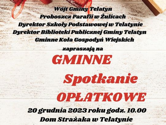 Gminne spotkanie opłatkowe w Telatynie