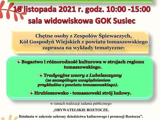 GOK SUSIEC - „WZORY LUDOWE NASZYM DZIEDZICTWEM KULTUROWYM”