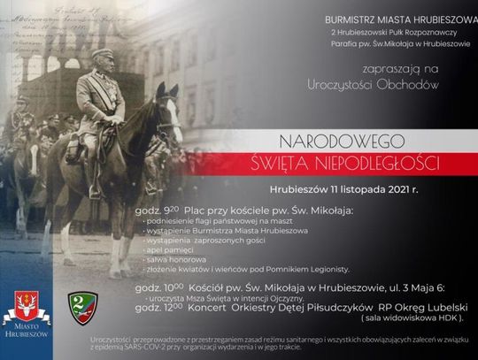 Hrubieszów zaprasza na Narodowe Święto Niepodległości