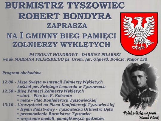 I Gminny Bieg Pamięci Żołnierzy Wyklętych w Tyszowcach