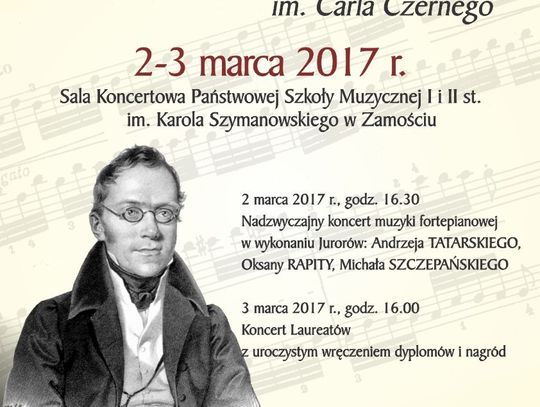 I Międzynarodowy Konkurs Pianistyczny im. Carla Czernego w Zamościu