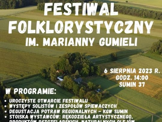 I Regionalny Festiwal Folklorystyczny im. Marianny Gumieli w Suminie