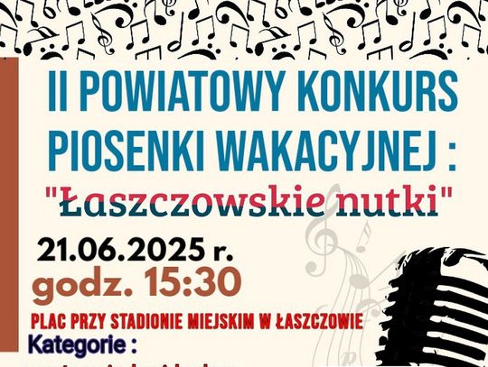 II Powiatowy Konkurs Piosenki Wakacyjnej "Łaszczowskie nutki"