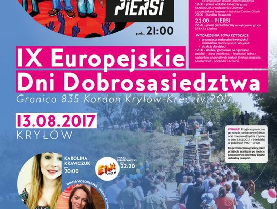 IX Europejskie Dni Dobrosąsiedztwa Granica 835 Kordon Kryłów-Krecziv