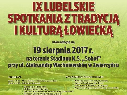 IX Lubelskie Spotkania z tradycją i kulturą łowiecką w Zwierzyńcu