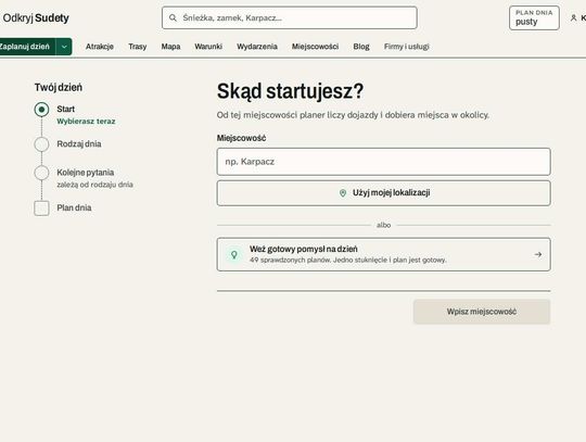 Jak zaplanować jednodniową wycieczkę w Sudety? Pięć kroków od bazy do gotowej trasy