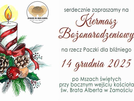 Kiermasz ozdób świątecznych na rzecz "Paczki dla bliźniego"