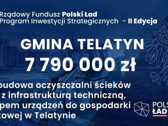 Kolejne środki finansowe dla Gminy Telatyn