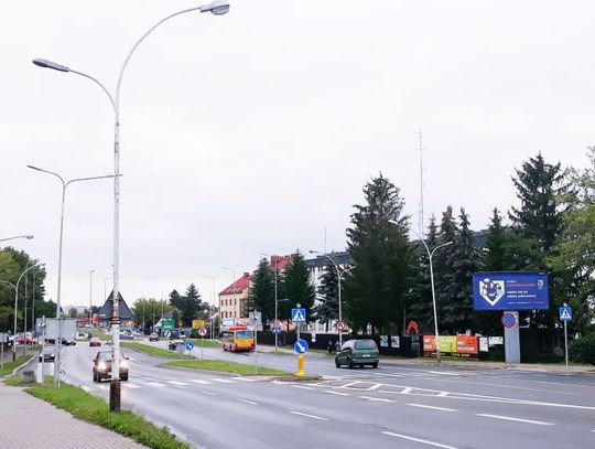 Kolizja na rondzie w Zamościu 